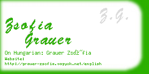 zsofia grauer business card